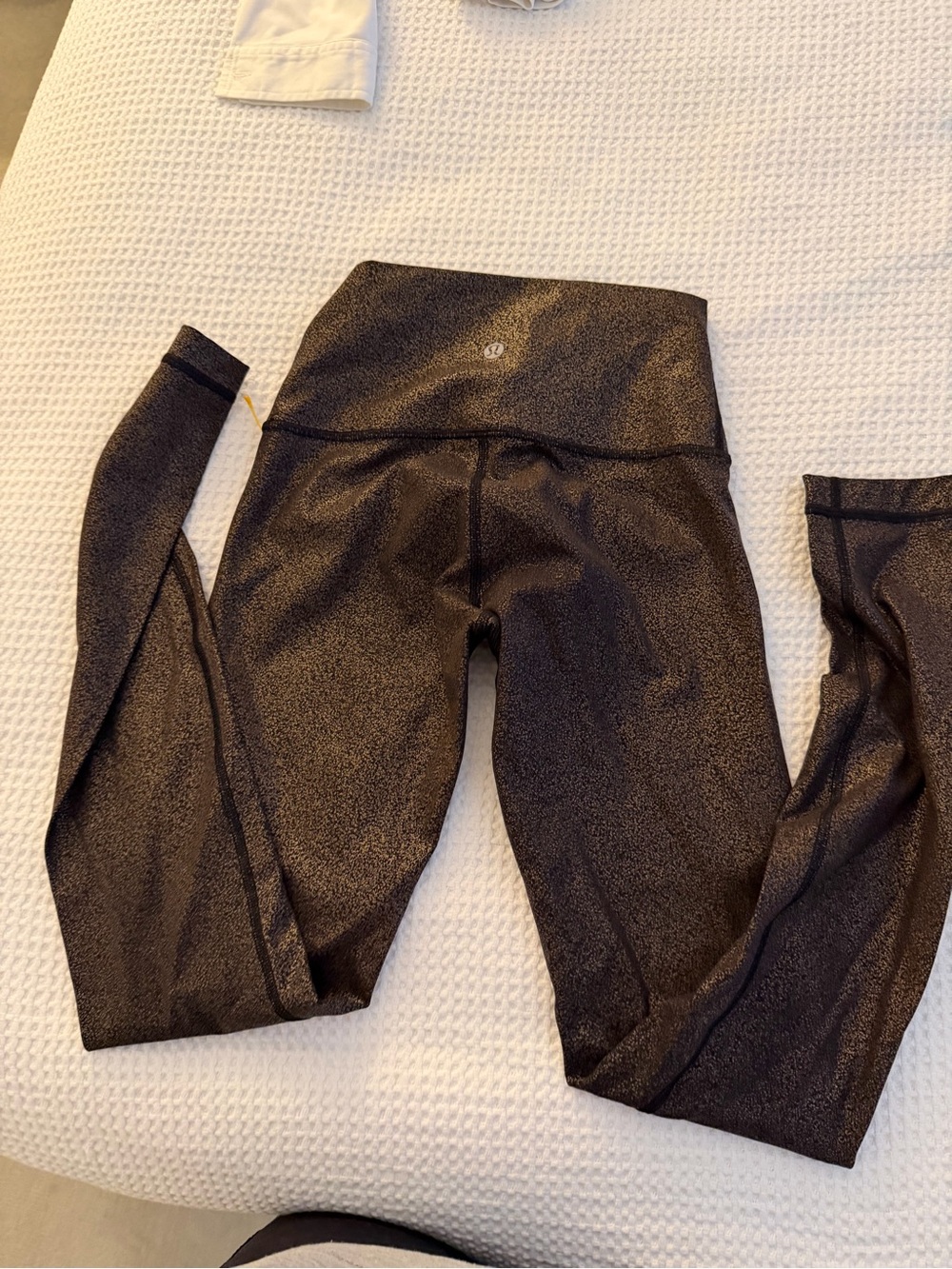 🗽 lululemon athletica Black Metallic Speckle Leggings